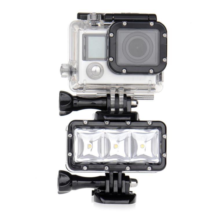 SupTig 30M Water-resistant 300LM Video Light for GoPro, Insta360, DJI and Other Action Cameras(Black)