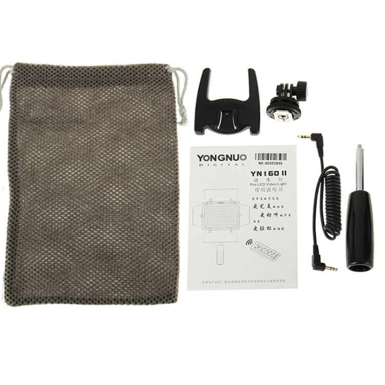 YONGNUO YN-160 II LED Video Light with Luminance Remote Control for Canon Nikon DSLR Camera - free shipping - PMC Jewellery - Order now!