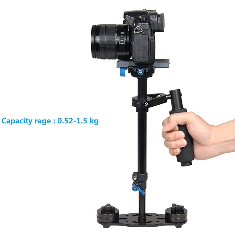 YELANGU S40L 40cm Aluminum Alloy Handheld Stabilizer for DSLR Camera DV(Black) - free shipping - PMC Jewellery - Order now!