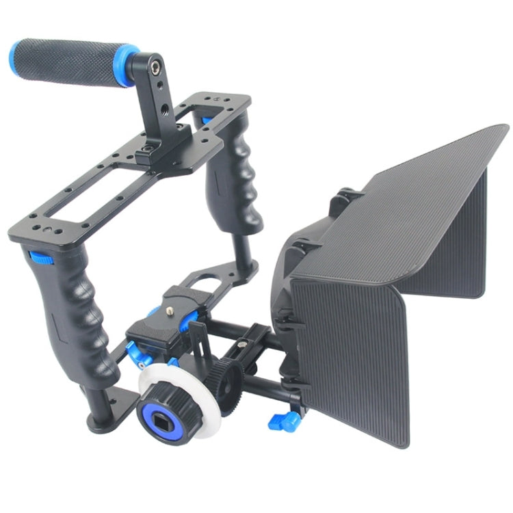 YELANGU YLG1103A-B Large Handle Video Camera Cage Stabilizer + Matte Box Kit for DSLR Camera / Video Camera - free shipping - PMC Jewellery - Order now!