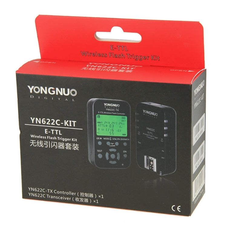 YONGNUO YN622C-KIT E-TTL Wireless Flash Trigger Controller + Transceiver Kit for Canon Camera - free shipping - PMC Jewellery - Order now!