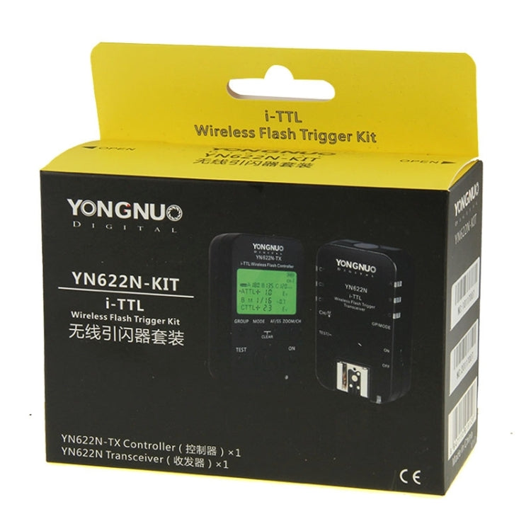 YONGNUO YN622N-KIT i-TTL Wireless Flash Trigger Controller + Transceiver Kit for Nikon Camera - free shipping - PMC Jewellery - Order now!