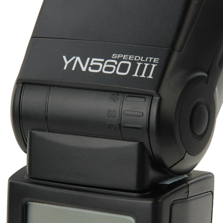 YN-560 III Ultra-long-range Wireless Flash Speedlite with Metal Hot Shoe for Canon / Nikon / Pentax / Olympus DSLR Camera(Black) - free shipping - PMC Jewellery - Order now!