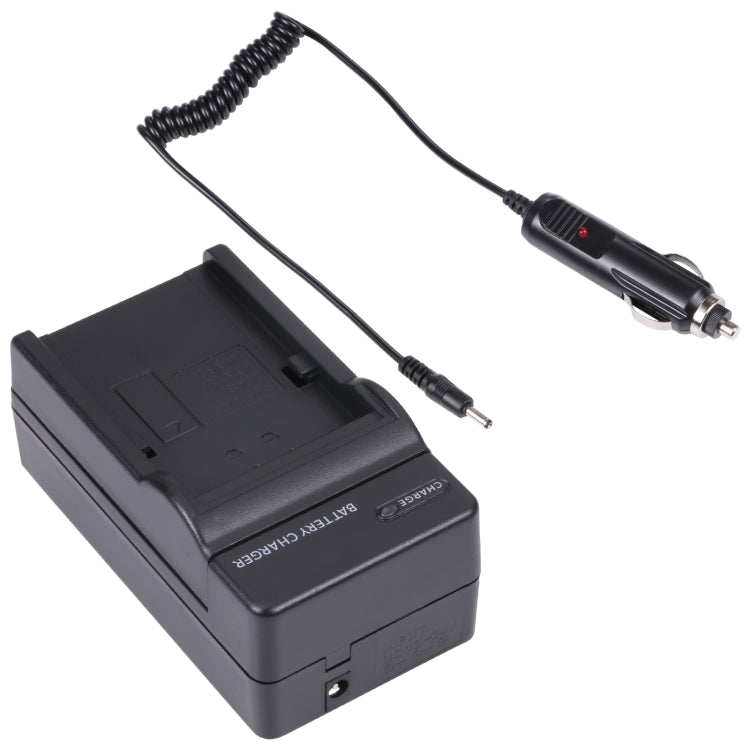 Digital Camera Battery Car Charger for Panasonic VBN130 / D54S Lithium Battery(Black)
