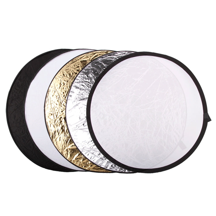 5 in 1 (Silver / Translucent / Gold / White / Black) Folding Reflector Board (80cm) - free shipping - PMC Jewellery - Order now!