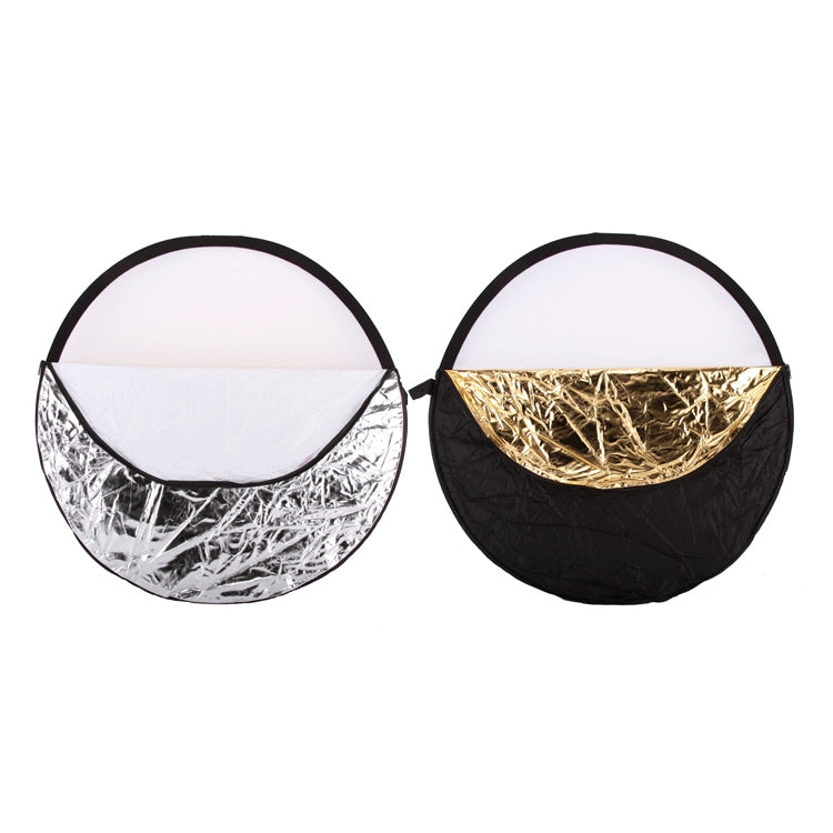 5 in 1 (Silver / Translucent / Gold / White / Black) Folding Reflector Board (80cm) - free shipping - PMC Jewellery - Order now!