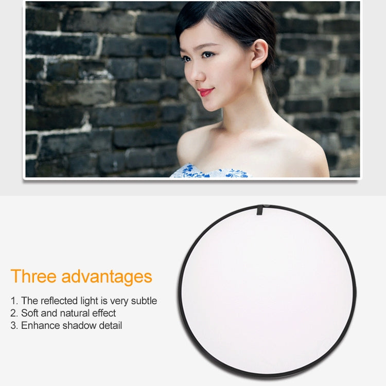 5 in 1 (Silver / Translucent / Gold / White / Black) Folding Reflector Board (80cm) - free shipping - PMC Jewellery - Order now!