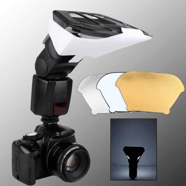 FB-20 Universal Camera Top Flash Light Speedlite Bounce Focus Flash Diffuser(Black) - free shipping - PMC Jewellery - Order now!