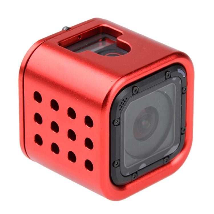 Housing Shell CNC Aluminum Alloy Protective Cage with Insurance Back Cover for GoPro HERO5 Session /HERO4 Session /HERO Session(Red) - free shipping - PMC Jewellery - Order now!