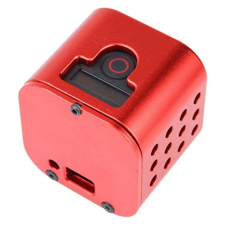 Housing Shell CNC Aluminum Alloy Protective Cage with Insurance Back Cover for GoPro HERO5 Session /HERO4 Session /HERO Session(Red) - free shipping - PMC Jewellery - Order now!