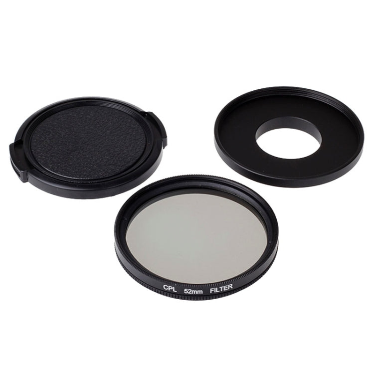 52mm CPL Filter Circular Polarizer Lens Filter with Cap for Xiaomi Xiaoyi 4K+ / 4K, Xiaoyi Lite, Xiaoyi Sport Camera