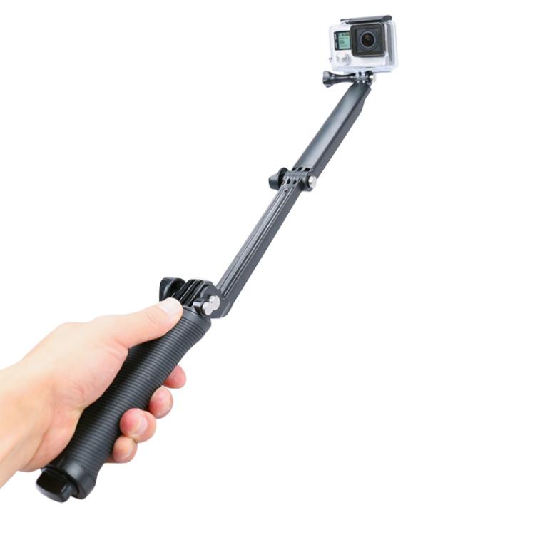 3-Way Multi Function Extendable Monopod Tripod Folding Rotating Arm Camera Handle for GoPro, Insta360, DJI and Other Action Cameras - Extendable Pole by PMC Jewellery | Online Shopping South Africa | PMC Jewellery | Buy Now Pay Later Mobicred