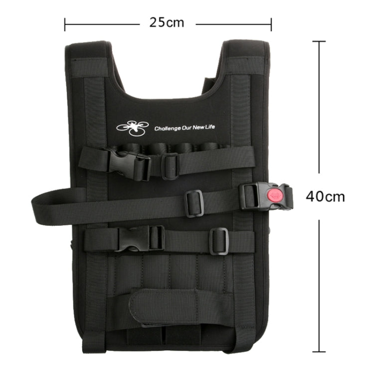 Shoulder Backpack Carry Case Multipurpose Bag Neck Strap Belt for Dji Phantom 3 / 2 / 1 / Vision+, Carry Available for Quadcopter, Remote Controller, Battery, Propellers(Black) - by PMC Jewellery | Online Shopping South Africa | PMC Jewellery | Buy Now Pay Later Mobicred