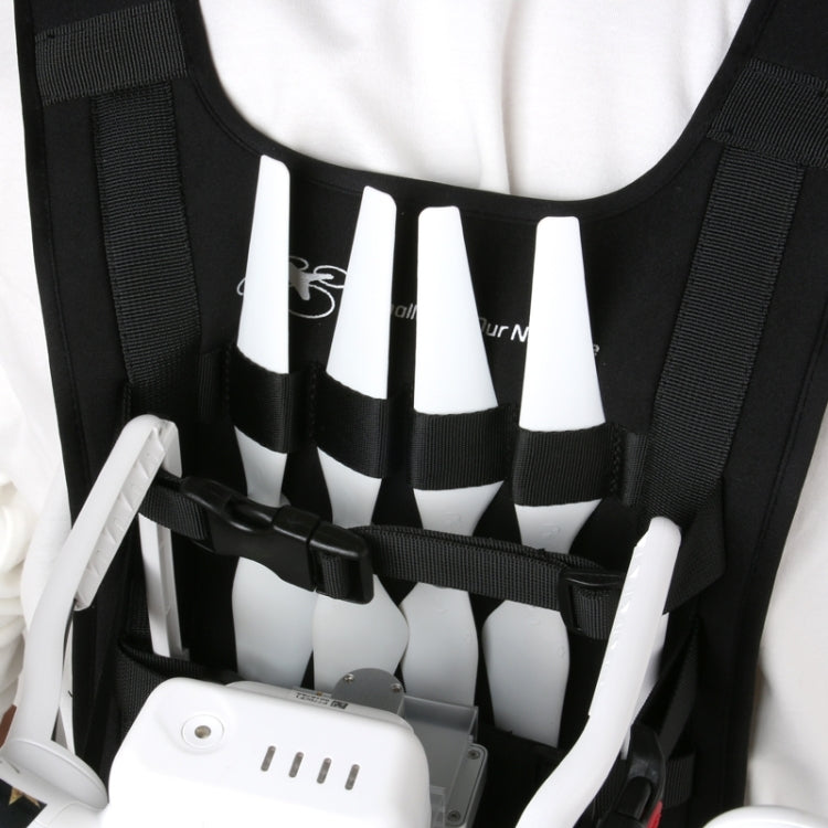 Shoulder Backpack Carry Case Multipurpose Bag Neck Strap Belt for Dji Phantom 3 / 2 / 1 / Vision+, Carry Available for Quadcopter, Remote Controller, Battery, Propellers(Black) - by PMC Jewellery | Online Shopping South Africa | PMC Jewellery | Buy Now Pay Later Mobicred