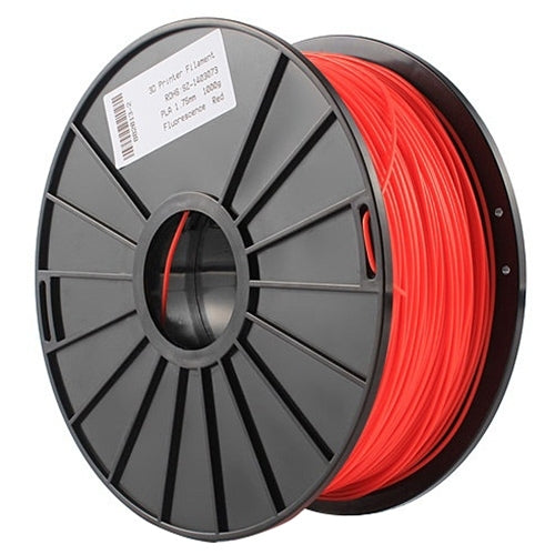 PLA 1.75 mm Fluorescent 3D Printer Filaments, about 345m(Red)