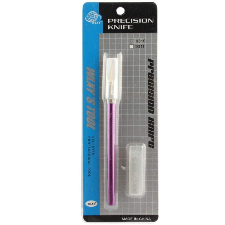 WLXY-9310, WLXY Tool Precision Knife with Replaceable Blade for Mat Carving / Scoring / Trimming, OAL: 145mm, Size: 121mm x 6mm Diameter(Purple) - Burin &Cutting Knife by WLXY | Online Shopping South Africa | PMc TechLife | Buy Now Pay Later Mobicred