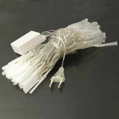 10m String Decoration Light , For Christmas Party, 100 LED, 8 Display Modes, AC 220V(White)