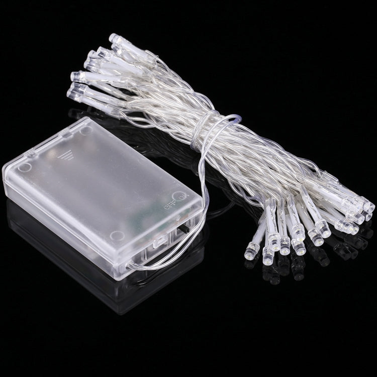 3m String Decoration Light, For Christmas Party, 30 LED, 2-Mode Flash, Battery Powered(Blue Light)
