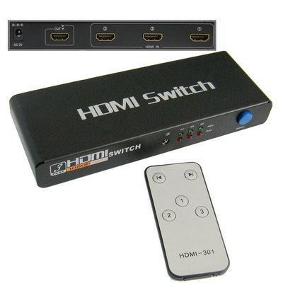 3 Ports 1080P HDMI Switch, 1.3 Version, Support HD TV / Xbox 360 / PS3 etc(Black) - Switch by PMC Jewellery | Online Shopping South Africa | PMC Jewellery | Buy Now Pay Later Mobicred