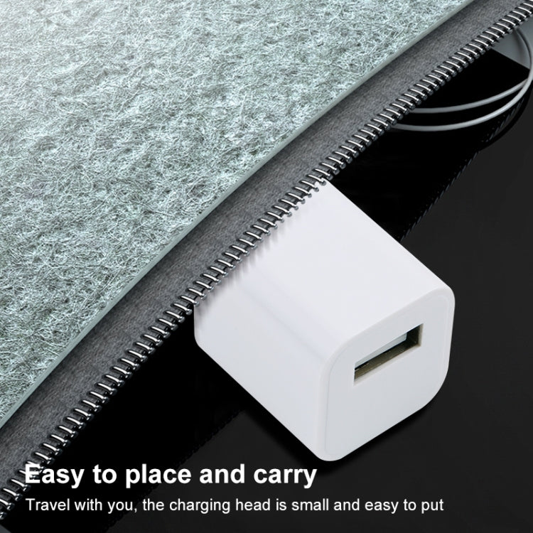 A2165 5V 1A Single USB Interface Mini Travel Charger, US Plug(White)