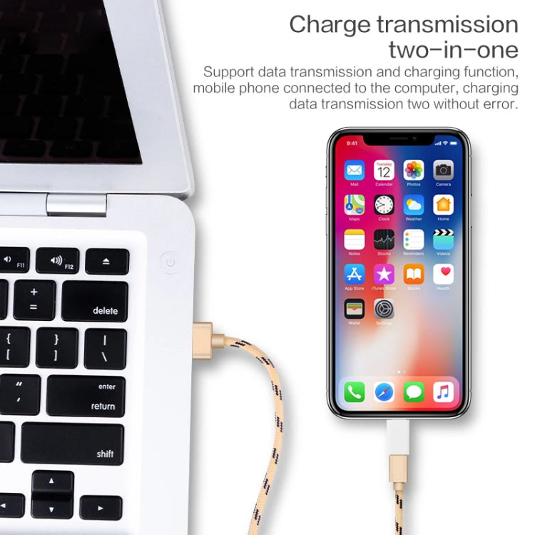 Micro 5 Pin USB to 8 Pin Charge & Data Transfer Adapter(White)