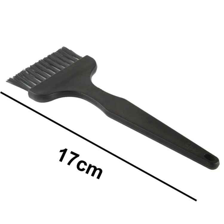 Electronic Component 12 Beam Flat Handle Antistatic Cleaning Brush, Length: 17cm(Black) - free shipping - PMC TechLife - Order now!