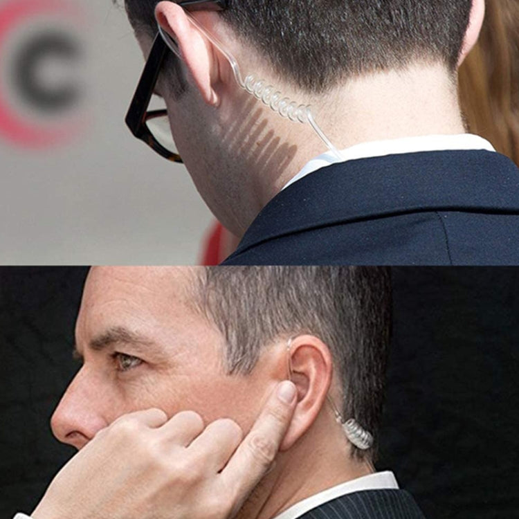 Handheld Transceiver Earpiece Headset for Walkie Talkies, 3.5mm + 2.5mm Plug(Black) - Microphones & Headsets by PMC TechLife | Online Shopping South Africa | PMC TechLife | Buy Now Pay Later Mobicred