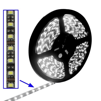 Epoxy Water-resistant Rope Light, Length: 5m, White Light 5050 SMD LED, 30 LED/m