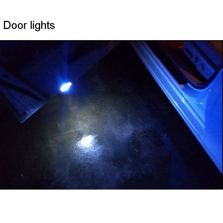 2 PCS T10 1.5W 60LM 1 LED Yellow COB LED Brake Light for Vehicles, DC12V(Yellow)