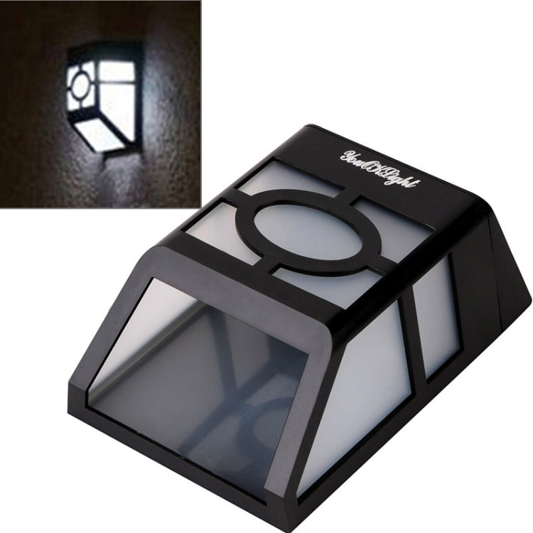 Outdoor High Power 0.2W Solar Lantern Light, 2 LED Fence Lamp Solar Wall Mounted Light