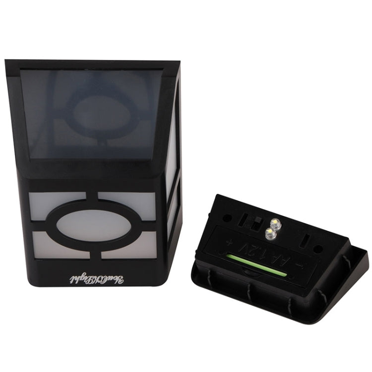 Outdoor High Power 0.2W Solar Lantern Light, 2 LED Fence Lamp Solar Wall Mounted Light