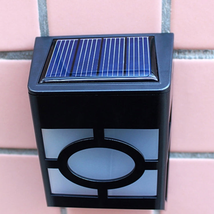 Outdoor High Power 0.2W Solar Lantern Light, 2 LED Fence Lamp Solar Wall Mounted Light