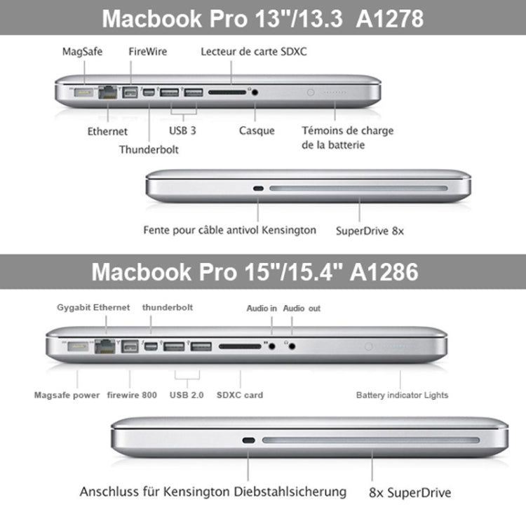 Laptop Frosted Hard Protective Case for MacBook Pro 13.3 inch A1278 (2009