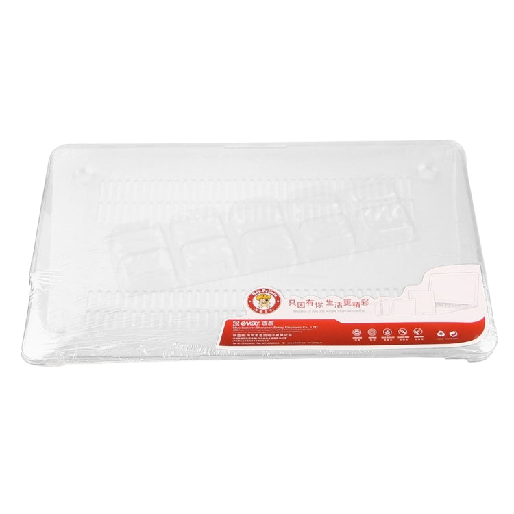 ENKAY for Macbook Air 13.3 inch (US Version) / A1369 / A1466 Hat-Prince 3 in 1 Crystal Hard Shell Plastic Protective Case with Keyboard Guard & Port Dust Plug(White)