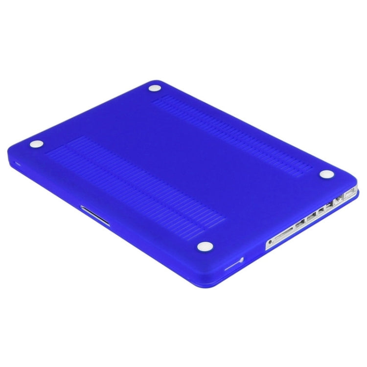 ENKAY for Macbook Pro 13.3 inch (US Version) / A1278 Hat-Prince 3 in 1 Frosted Hard Shell Plastic Protective Case with Keyboard Guard & Port Dust Plug(Dark Blue)