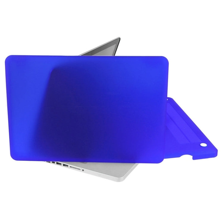 ENKAY for Macbook Pro 13.3 inch (US Version) / A1278 Hat-Prince 3 in 1 Frosted Hard Shell Plastic Protective Case with Keyboard Guard & Port Dust Plug(Dark Blue)