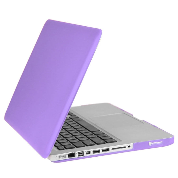 ENKAY for Macbook Pro 15.4 inch (US Version) / A1286 Hat-Prince 3 in 1 Frosted Hard Shell Plastic Protective Case with Keyboard Guard & Port Dust Plug(Purple)