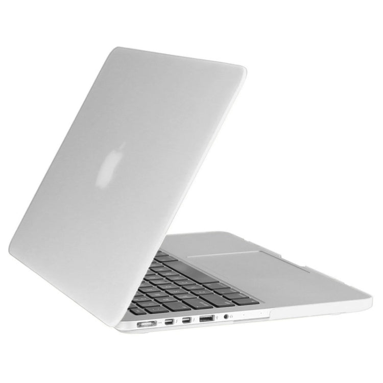 ENKAY for Macbook Pro Retina 15.4 inch (US Version) / A1398 Hat-Prince 3 in 1 Frosted Hard Shell Plastic Protective Case with Keyboard Guard & Port Dust Plug(White)