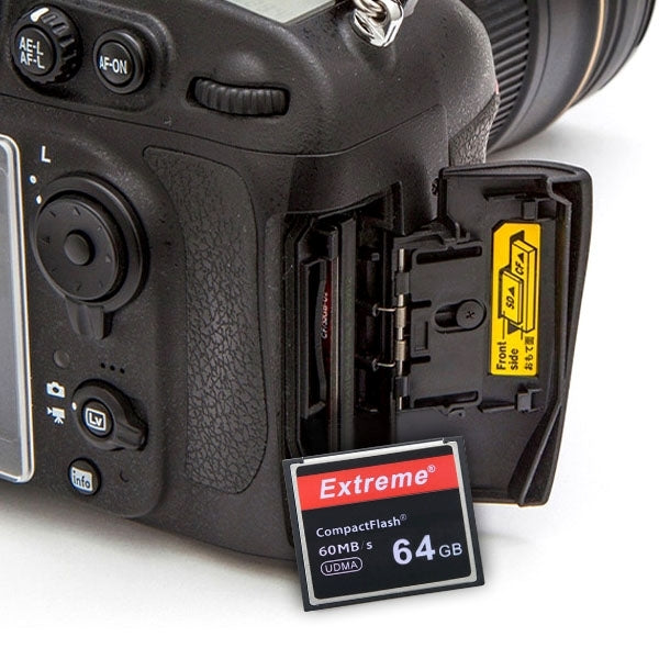 64GB Extreme Compact Flash Card, 400X Read Speed, up to 60 MB/S (100% Real Capacity)
