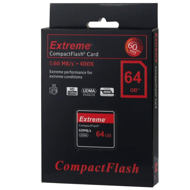 64GB Extreme Compact Flash Card, 400X Read Speed, up to 60 MB/S (100% Real Capacity) - CF Card by PMC Jewellery | Online Shopping South Africa | PMC Jewellery | Buy Now Pay Later Mobicred