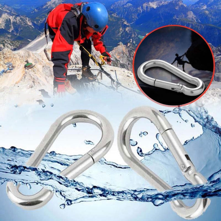 M6 Stainless Steel Carabiner Spring Hook Multi-tool Mountaineering Buckle Lock Camping Hook Rope, Inner Diameter: 5.8mm - Hooks by PMC TechLife | Online Shopping South Africa | PMC TechLife | Buy Now Pay Later Mobicred