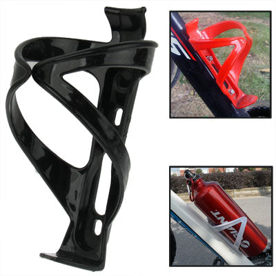 High-strength Plastic Portable Drinking Cup Water Bottle Cage Holder Bottle Carrier Bracket Stand for Bike(Black)
