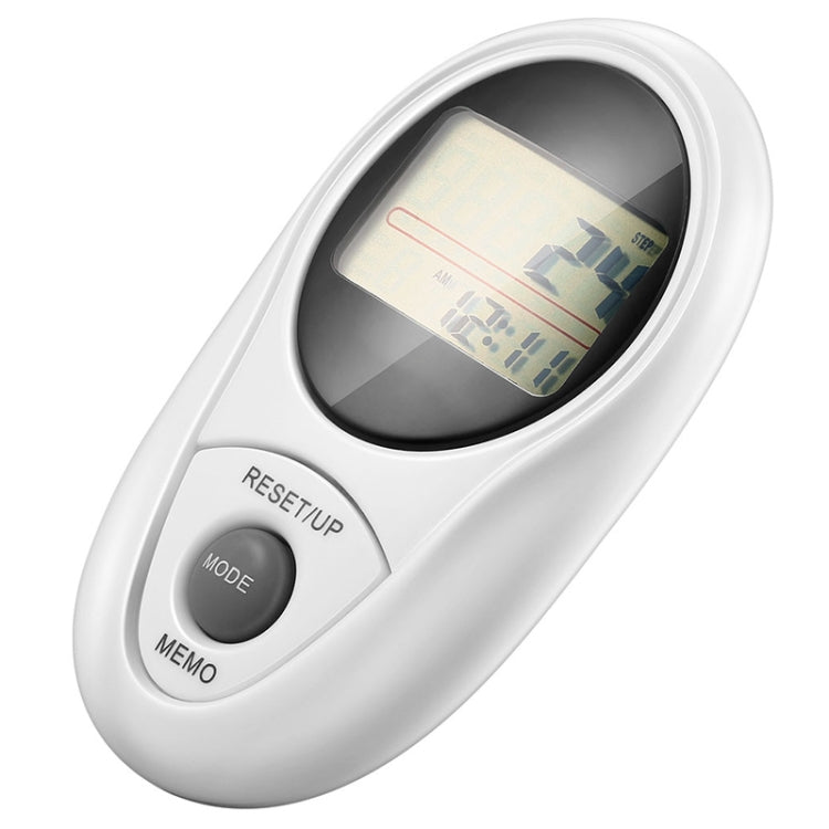3D All Dimensional Waterproof Multifunction Digital Electronic Pedometer Step Counter(White) - Pedometer by PMC Jewellery | Online Shopping South Africa | PMC Jewellery | Buy Now Pay Later Mobicred