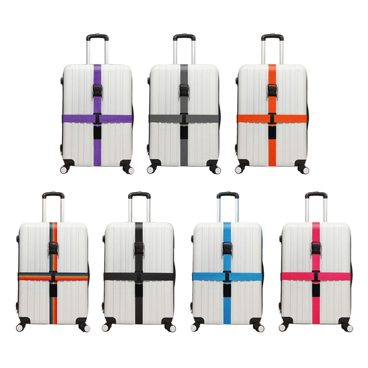 Luggage Strap Cross Belt Adjustable Packing Band Belt Strap with Password Lock for Luggage Travel Suitcase(Grey)