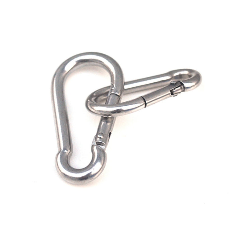 M5 Stainless Steel Carabiner Spring Hook Multi-tool Mountaineering Buckle Lock Camping Hook Rope, Inner Diameter: 4.9mm - Hooks by PMC Jewellery | Online Shopping South Africa | PMC Jewellery | Buy Now Pay Later Mobicred
