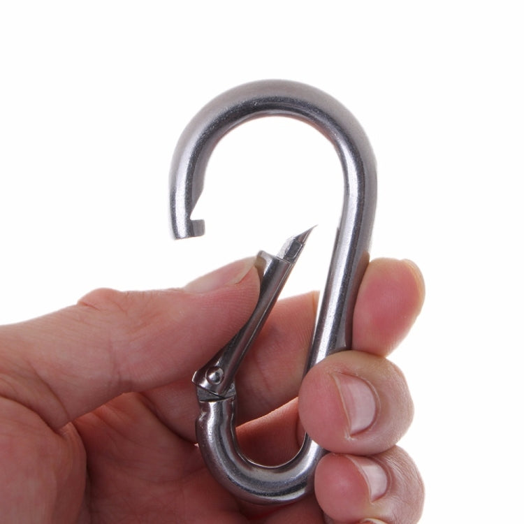 M5 Stainless Steel Carabiner Spring Hook Multi-tool Mountaineering Buckle Lock Camping Hook Rope, Inner Diameter: 4.9mm - Hooks by PMC Jewellery | Online Shopping South Africa | PMC Jewellery | Buy Now Pay Later Mobicred