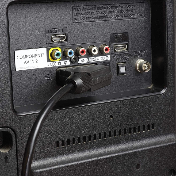 20 Pin SCART to SCART Lead Cable for DVD/HDTV/AV/TV, Cable Length: 1.5m - free shipping - PMC TechLife - Order now!