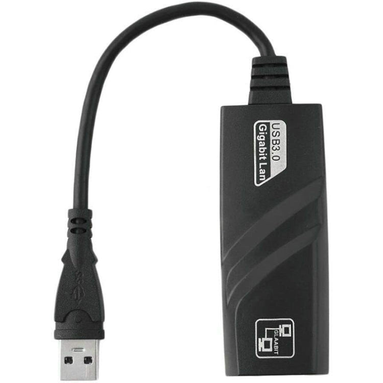 USB 3.0 10 / 100 / 1000Mbps Ethernet Adapter for Laptops, Plug and play(Black) - USB Network Adapter by PMC Jewellery | Online Shopping South Africa | PMC Jewellery | Buy Now Pay Later Mobicred