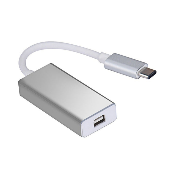 10cm USB-C / Type-C 3.1 to Mini Display Adapter Cable, For MacBook 12 inch, Chromebook Pixel 2015, Nokia N1 Tablet PC(Silver)