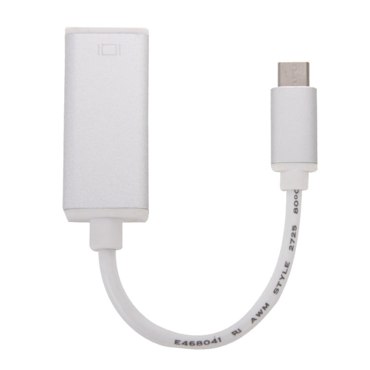 10cm USB-C / Type-C 3.1 to Display Adapter Cable, For MacBook 12 inch, Chromebook Pixel 2015, Nokia N1 Tablet PC(Silver) - Cable & Adapters by PMC Jewellery | Online Shopping South Africa | PMC Jewellery | Buy Now Pay Later Mobicred